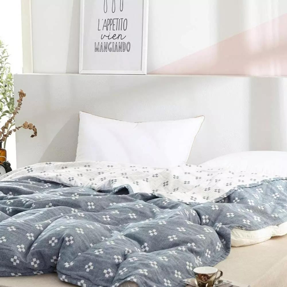 Soft Plush Throw Blanket Geometric Design