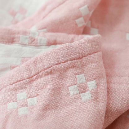 Soft Plush Throw Blanket Geometric Design
