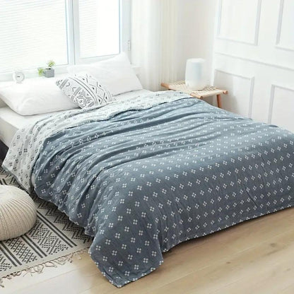Soft Plush Throw Blanket Geometric Design - Fesara