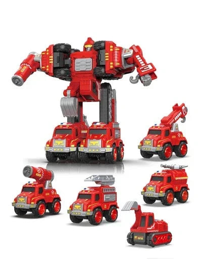 Fun 5 in 1 Transforming Car Toy Set