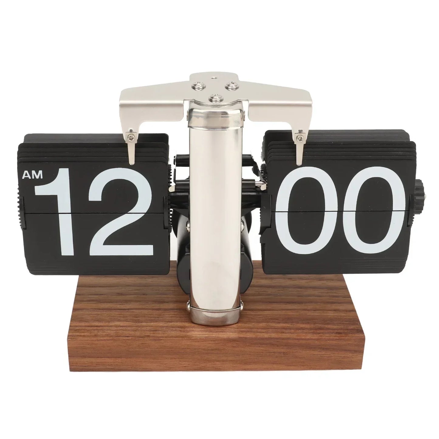 Classic Brown Wooden Flip Clock