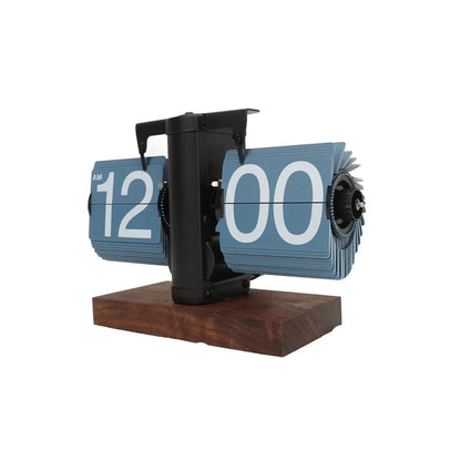 Classic Wooden Flip Clock with Retro Style