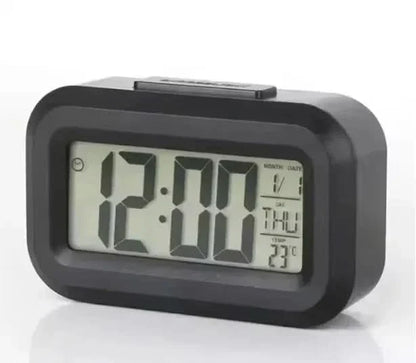 Compact Digital Snooze Alarm Clock with LED Display