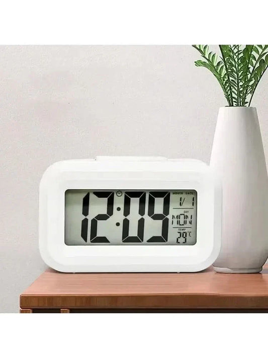 Compact Digital Snooze Alarm Clock with LED Display - Fesara
