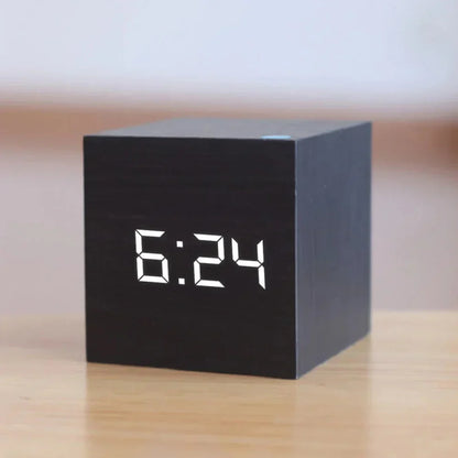 Small Digital Table Clock with LED Nightlight