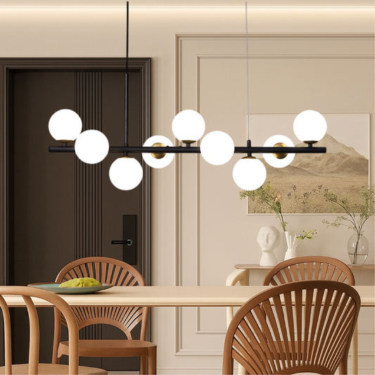 Modern Black Hanging Light Fixture - Fesara