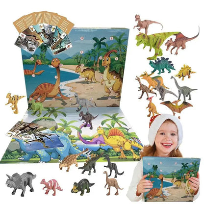 Fun Dinosaur Christmas Countdown Calendar for Children - Fesara