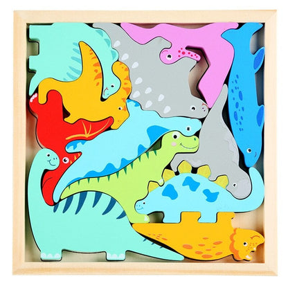 Wooden Brain Teaser Puzzle Set (3 Pack)