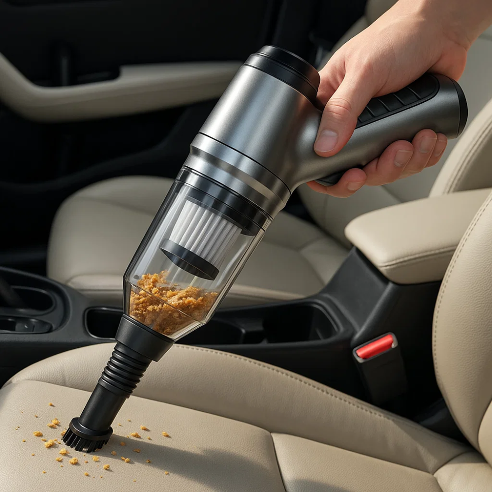 Portable Car Vacuum Cleaner Compact Auto Detailing Kit - Fesara