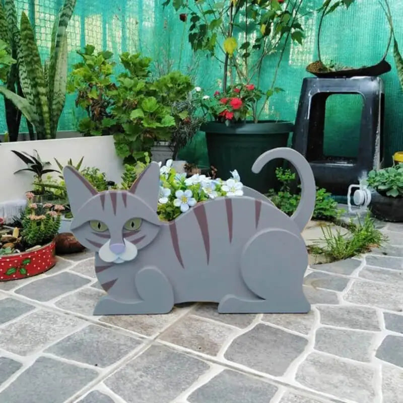 Adorable Cat Planter Pot for Garden