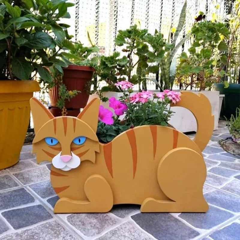 Adorable Cat Planter Pot for Garden