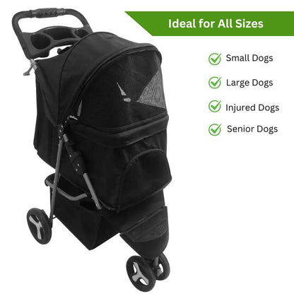 Portable Dog Stroller for Pets of All Sizes