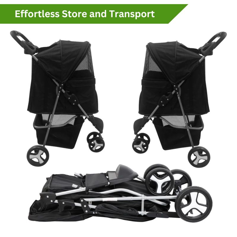 Portable Dog Stroller for Pets of All Sizes