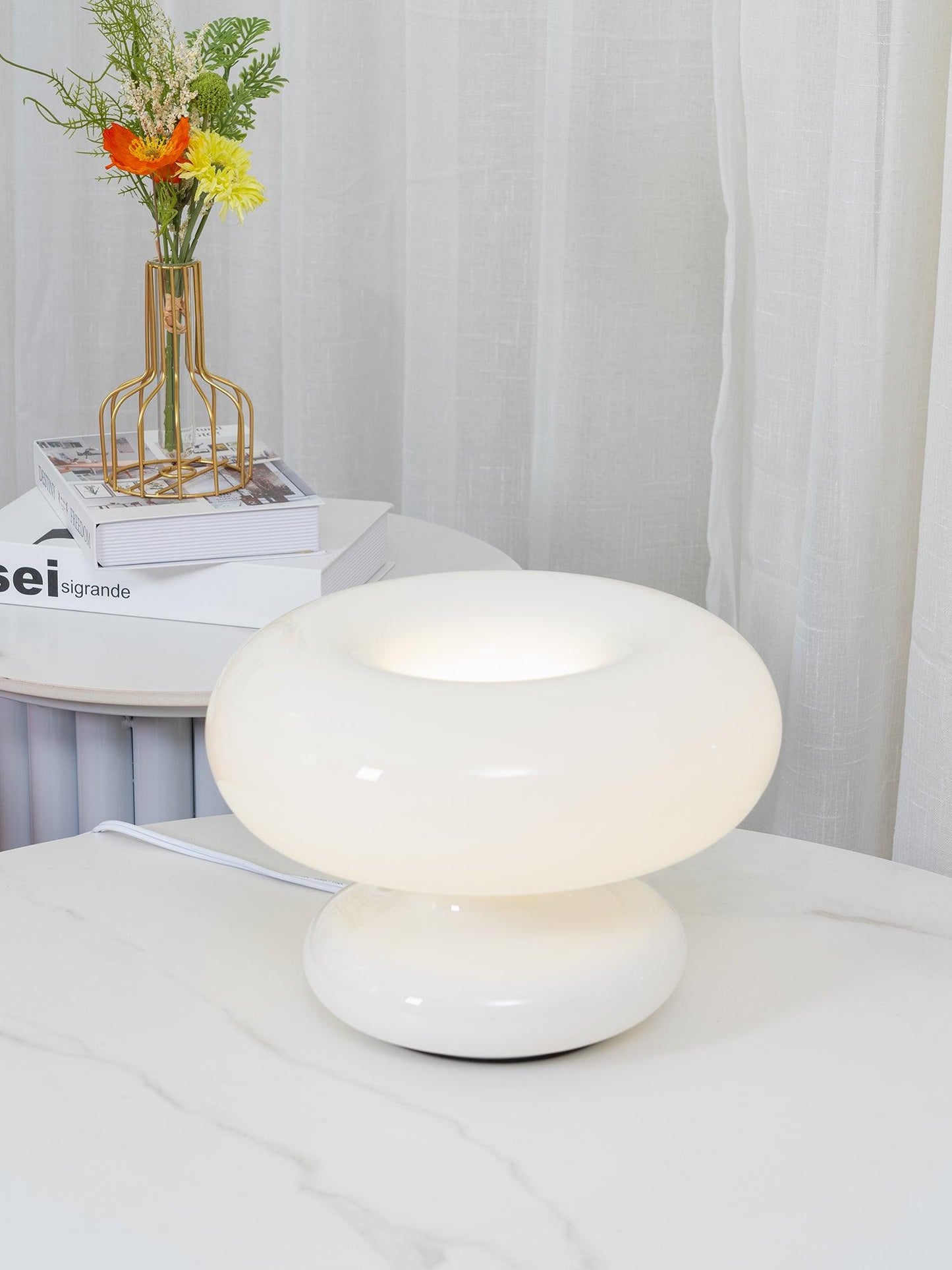 Stylish Donut Light with Warm Glow