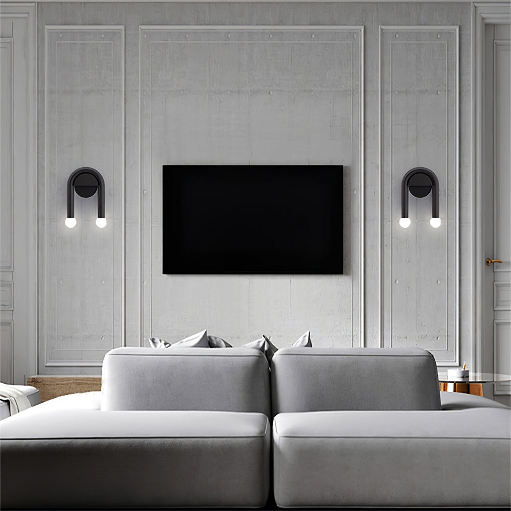 Contemporary Curved Wall Light for Living Rooms