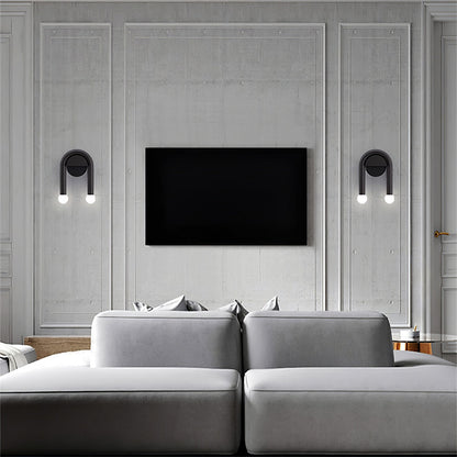 Contemporary Curved Wall Light for Living Rooms