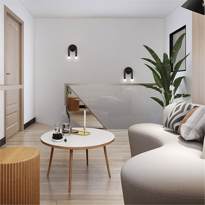 Contemporary Curved Wall Light for Living Rooms