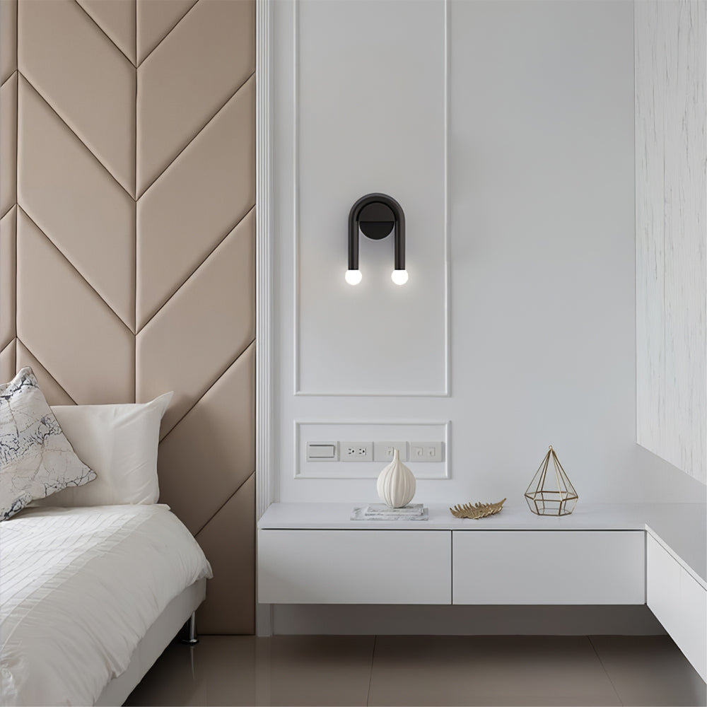 Contemporary Curved Wall Light for Living Rooms