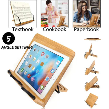 Compact Folding Bookstand for Reading and Tablets