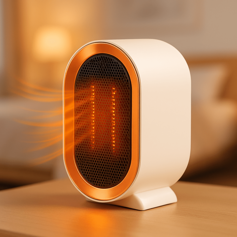 Compact Electric Space Heater with Quiet Operation