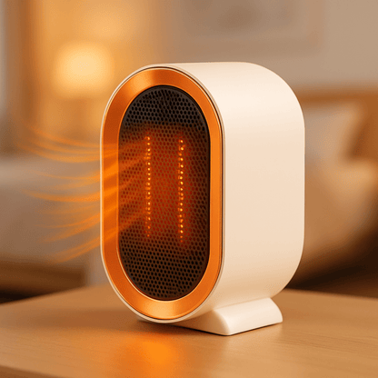 Compact Electric Space Heater with Quiet Operation
