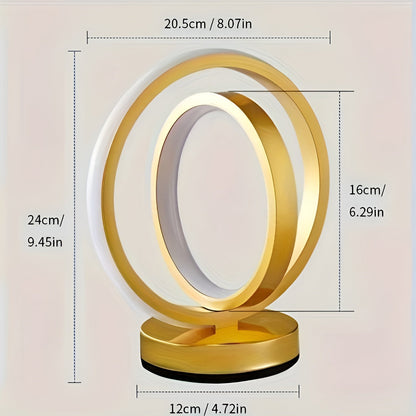 Contemporary Adjustable Desk Lamp with Metal Finish and USB