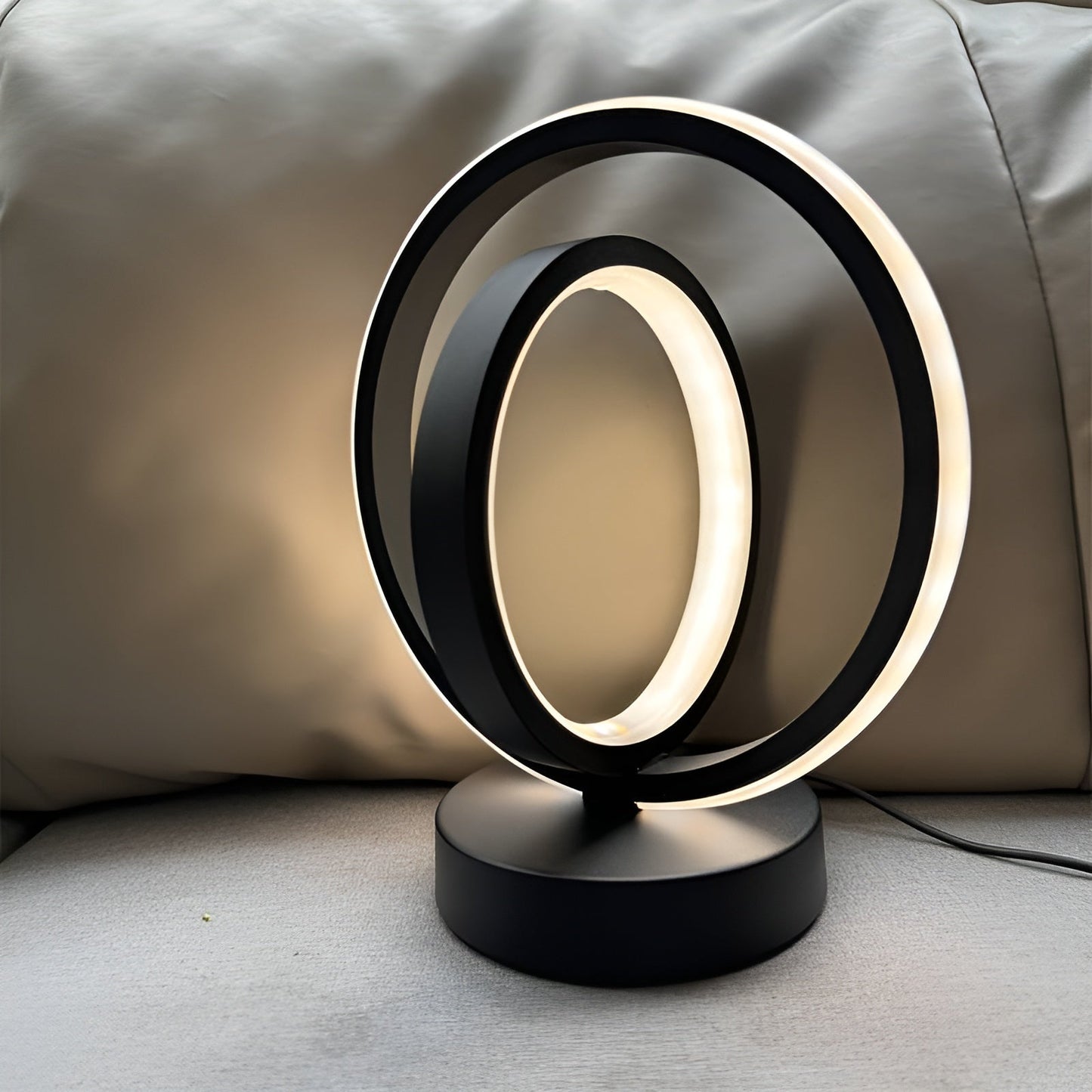 Contemporary Adjustable Desk Lamp with Metal Finish and USB
