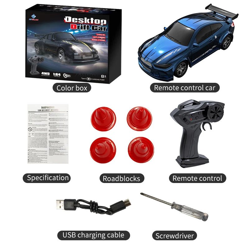 DriftMaster | Compact Agile RC Drift Car for Exciting Miniature Racing 8