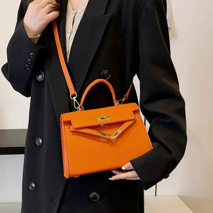 Classic Leather Crossbody Shoulder Bag - Fesara