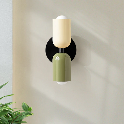 Contemporary Dual Head Wall Lamp