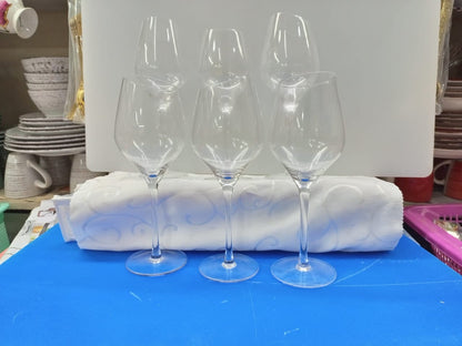 Elegant Wine Glass Set 6 Piece