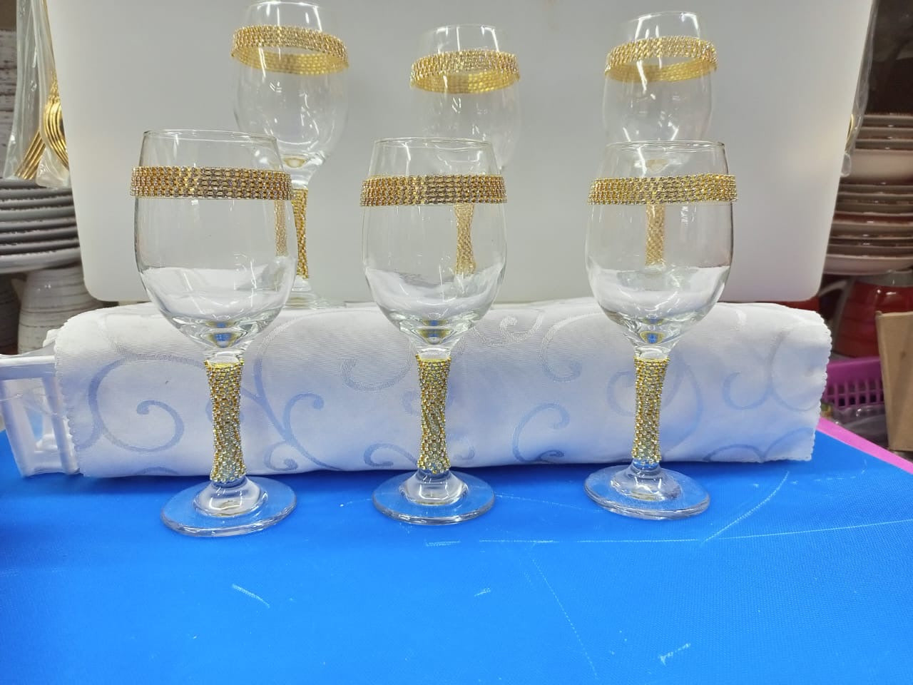 Elegant Wine Glass Set 6 Piece