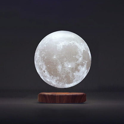 Glowing 3D Moon Table Lamp with LED Magnetic Base