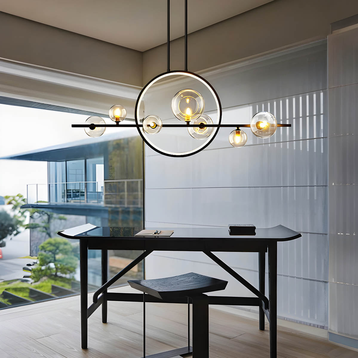 Elegant Glass Pendant Chandelier