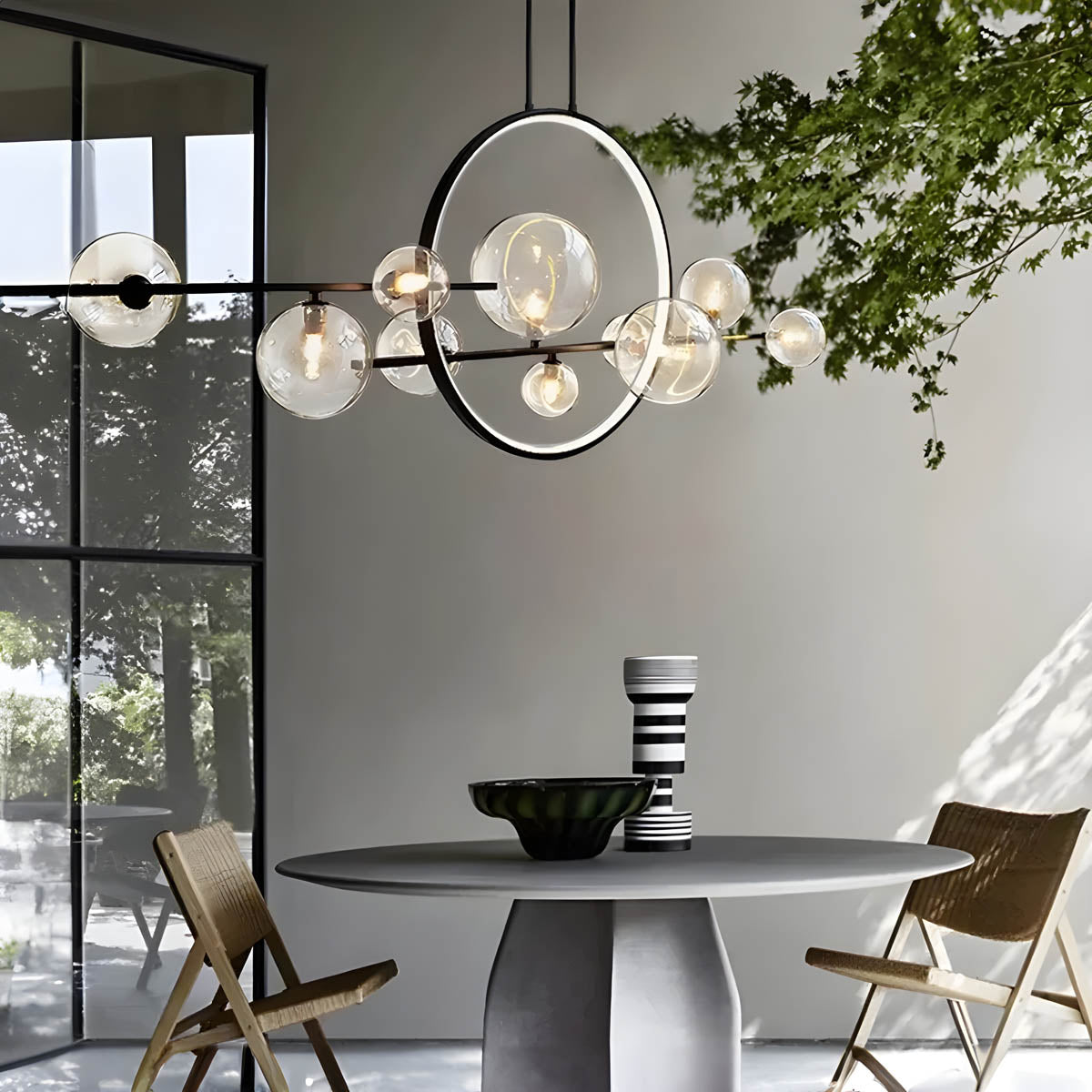 Elegant Glass Pendant Chandelier