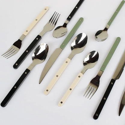 Personalized 24pc Silverware Stainless Steel Cutlery Set