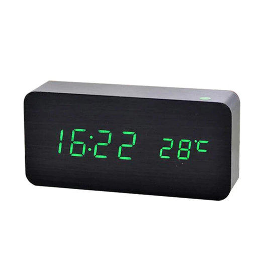 Compact Digital LED Alarm Clock with Silent Mode - Fesara