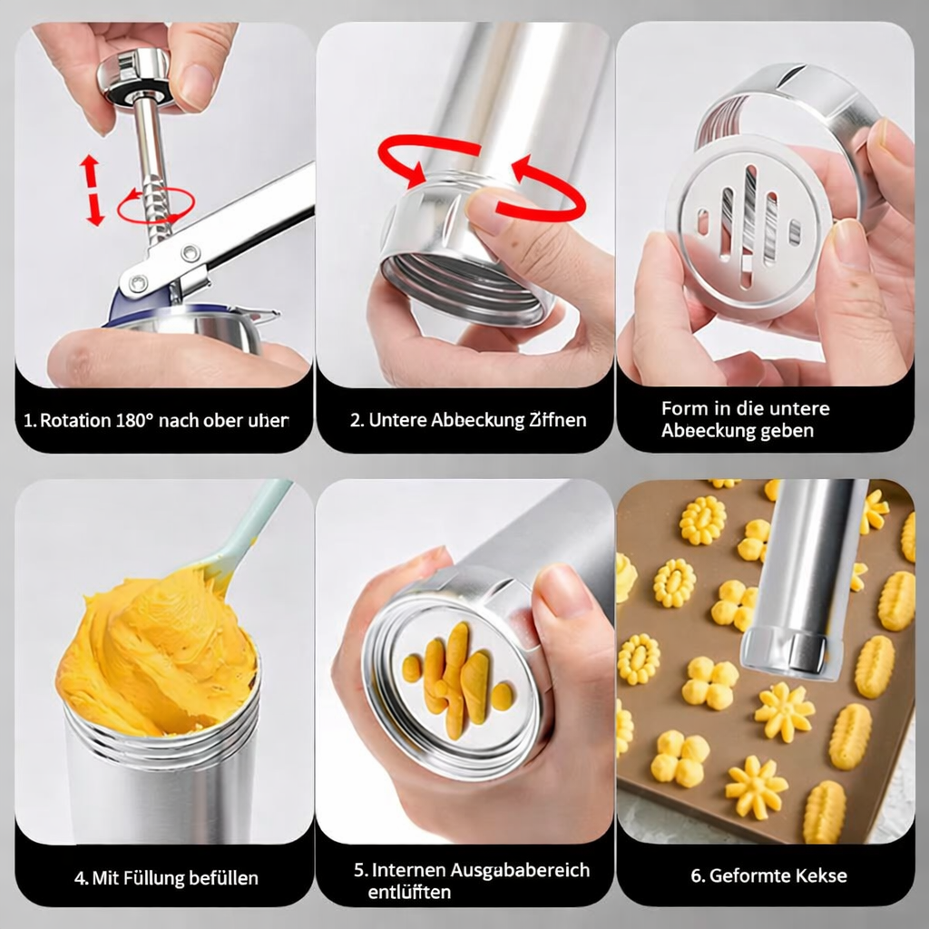 Easy Bake Cookie Maker with 20 Discs and 4 Tips