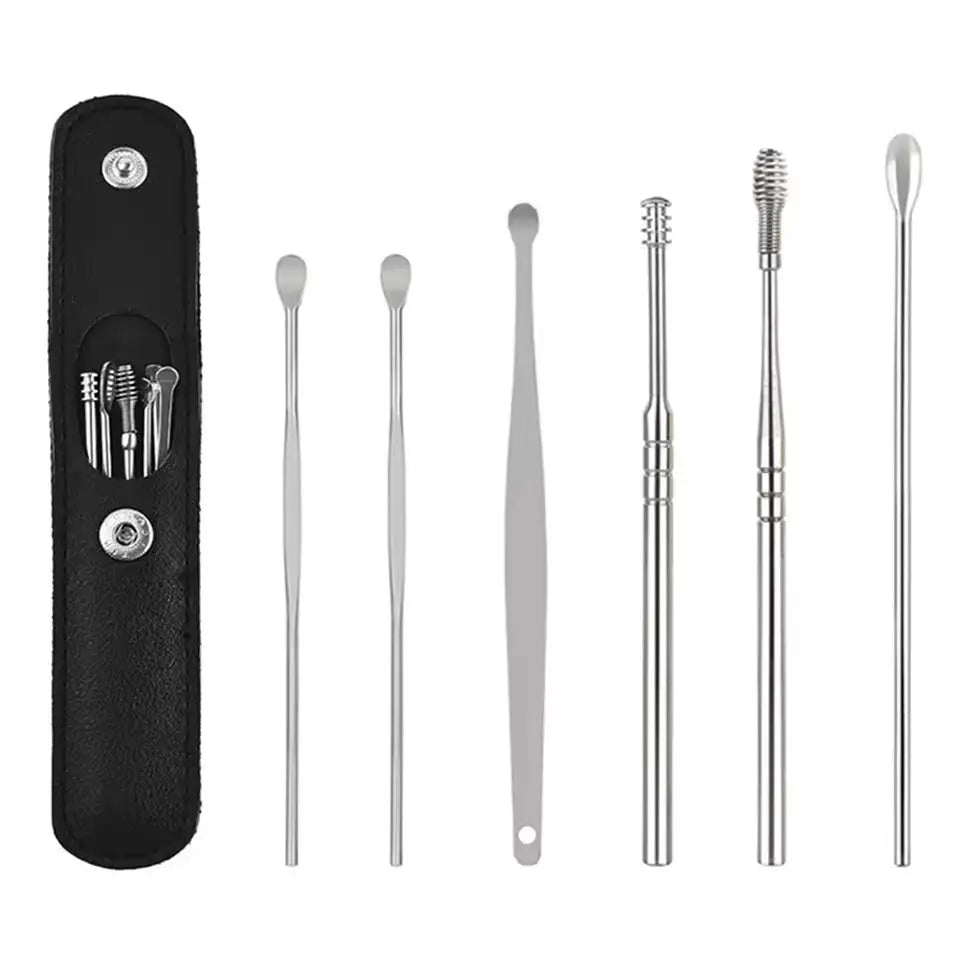 Premium Metal Ear Cleaner Kit - Gentle & Effective Tool