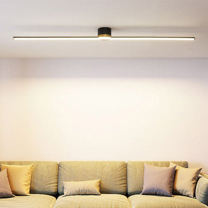 Sleek Contemporary LED Semi Flush Ceiling Lamp