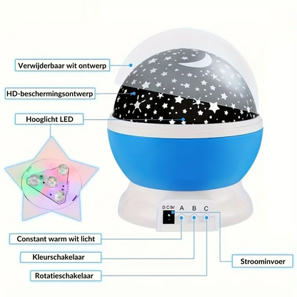 Fesara | Galaxy Night Light Projector with Music and Colors