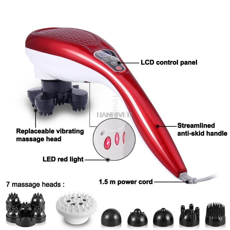 Dolphin Electric Body Massager - Deep Tissue Vibrations & Infrared Therapy-4