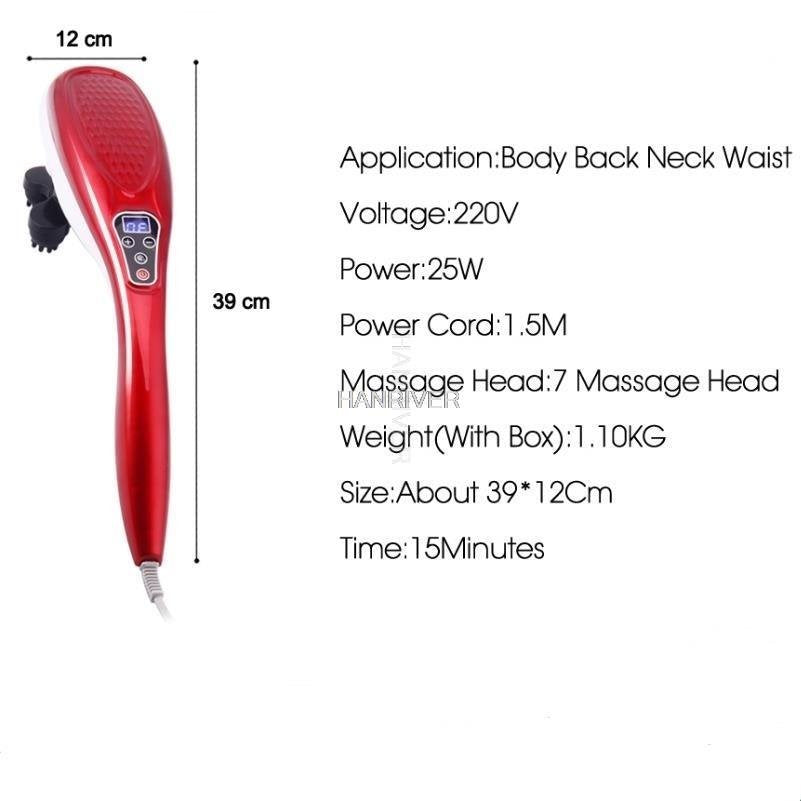 Dolphin Electric Body Massager - Deep Tissue Vibrations & Infrared Therapy-5