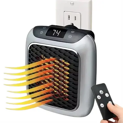 Electric Ceramic Compact Room Heater Timer Safe 1