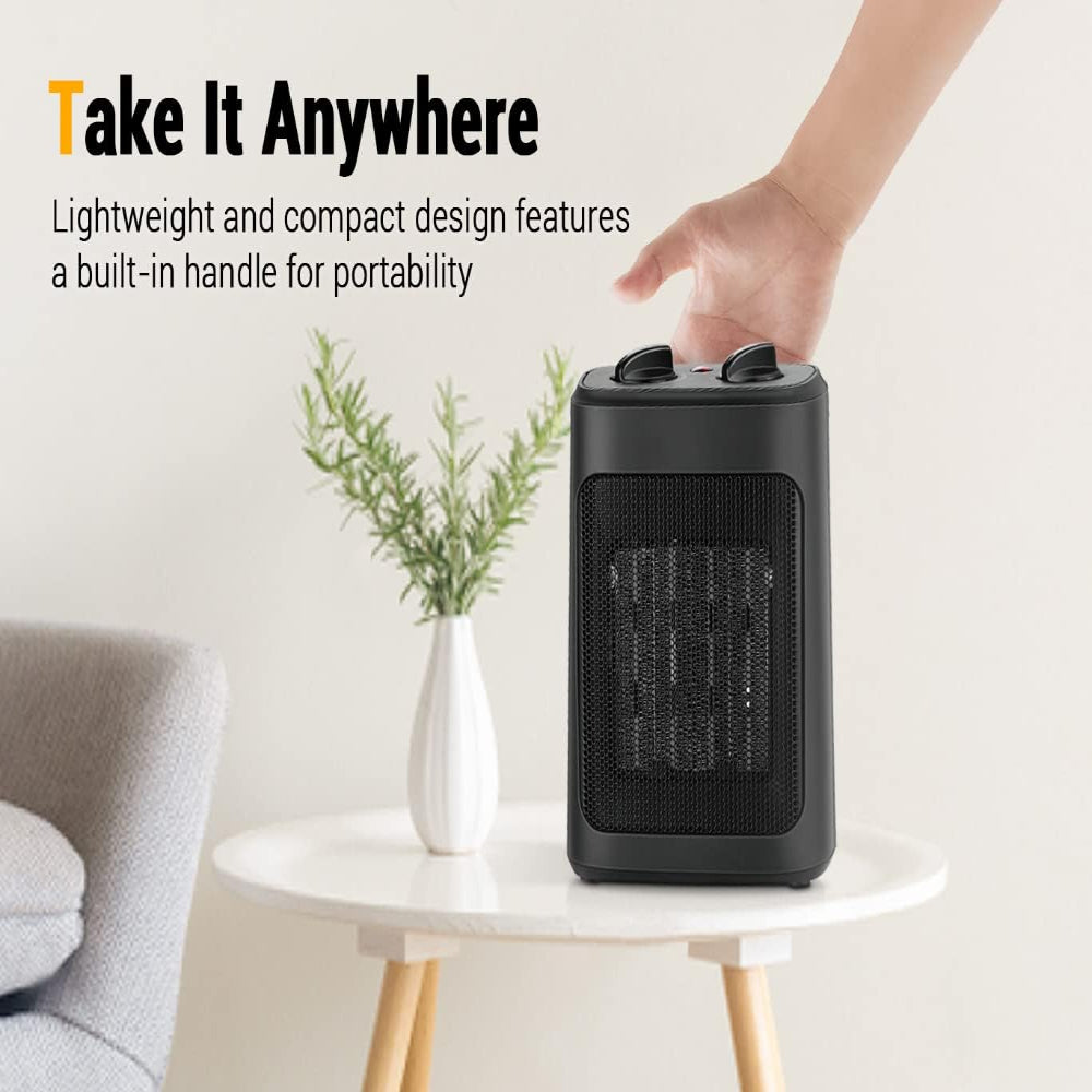Electric Space Heater Portable Ceramic Fast Heating Energy Efficient 5