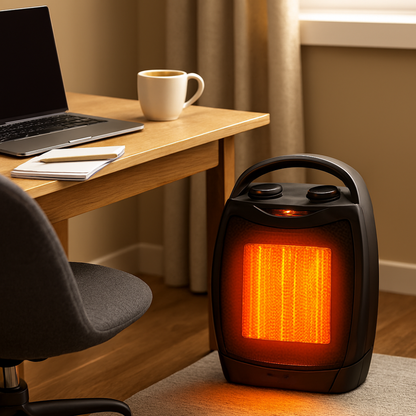 Electric Space Heater Portable Ceramic Indoor Heater Remote Control 1