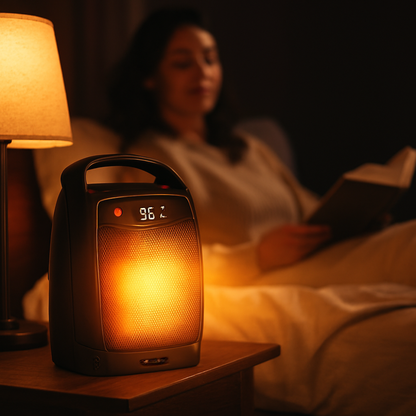 Electric Space Heater Portable Ceramic Indoor Heater Remote Control 4