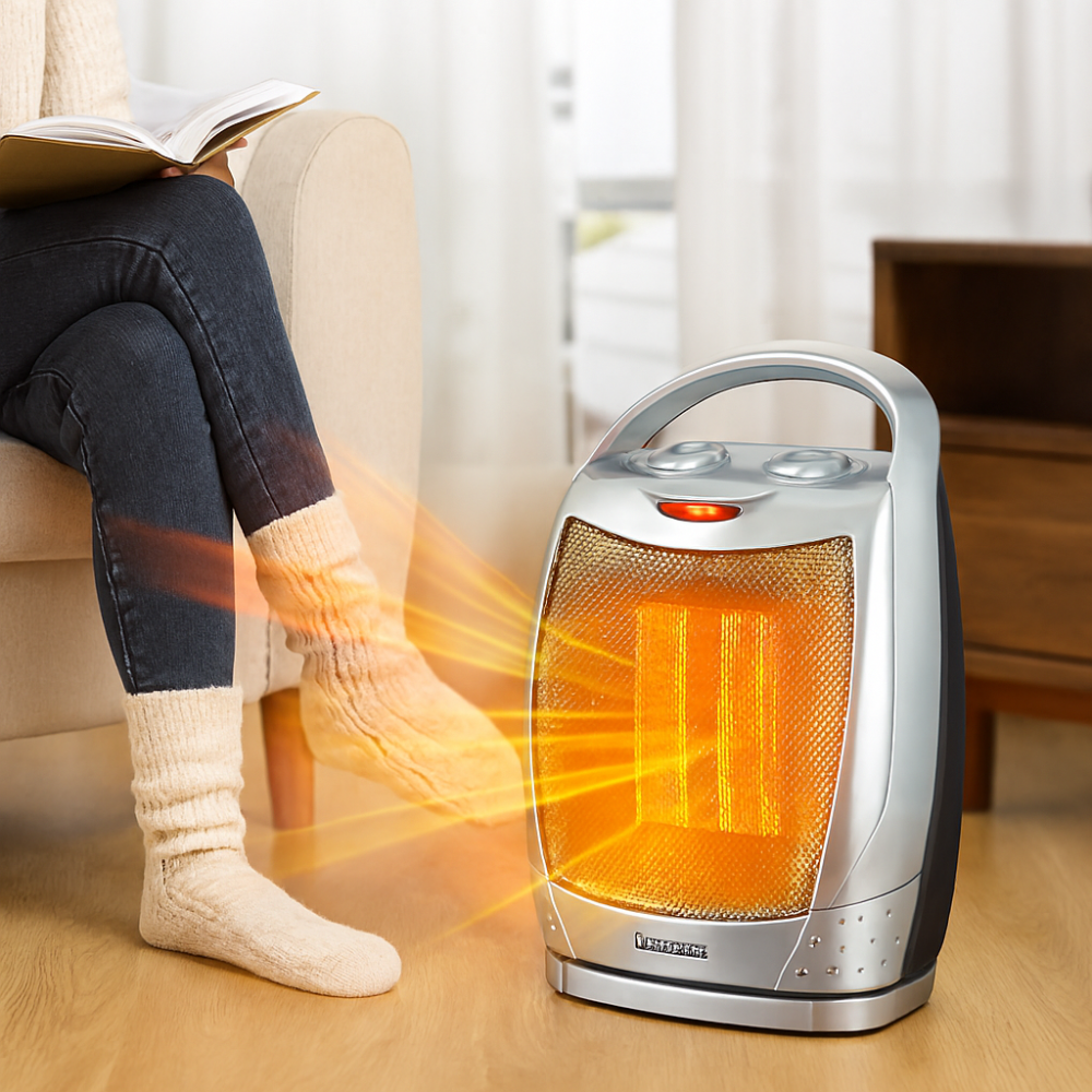 Electric Space Heater Portable Ceramic Indoor Heater Remote Control 8