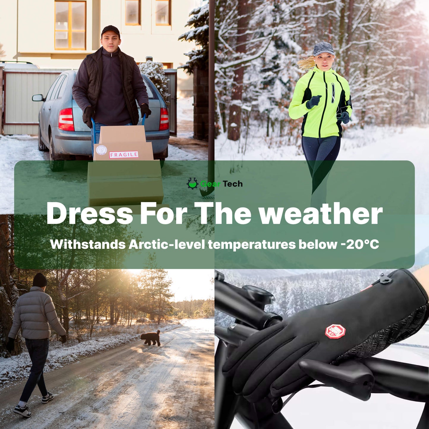 Warm Insulated Water Resistant Thermal Gloves