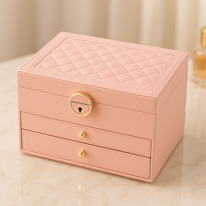 Portable Stackable Jewelry Case Drawer Organizer